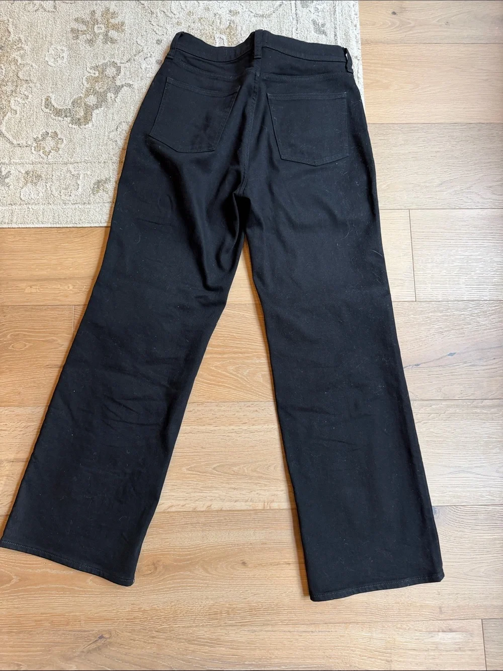 J. Crew Black Wide-Leg Jeans